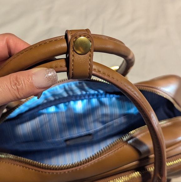 Vegan Leather Bowling Bag - Picture 9 of 10